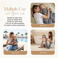 HardNok baby towel absorbent closeup demonstrates quick-dry performance after bath time
