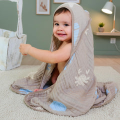 HardNok Ocean Coffee design hooded towel ideal for bath time