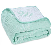 HardNok Ultra-Soft Muslin Blanket closeup shows breathable six-layer weave for gentle warmth.