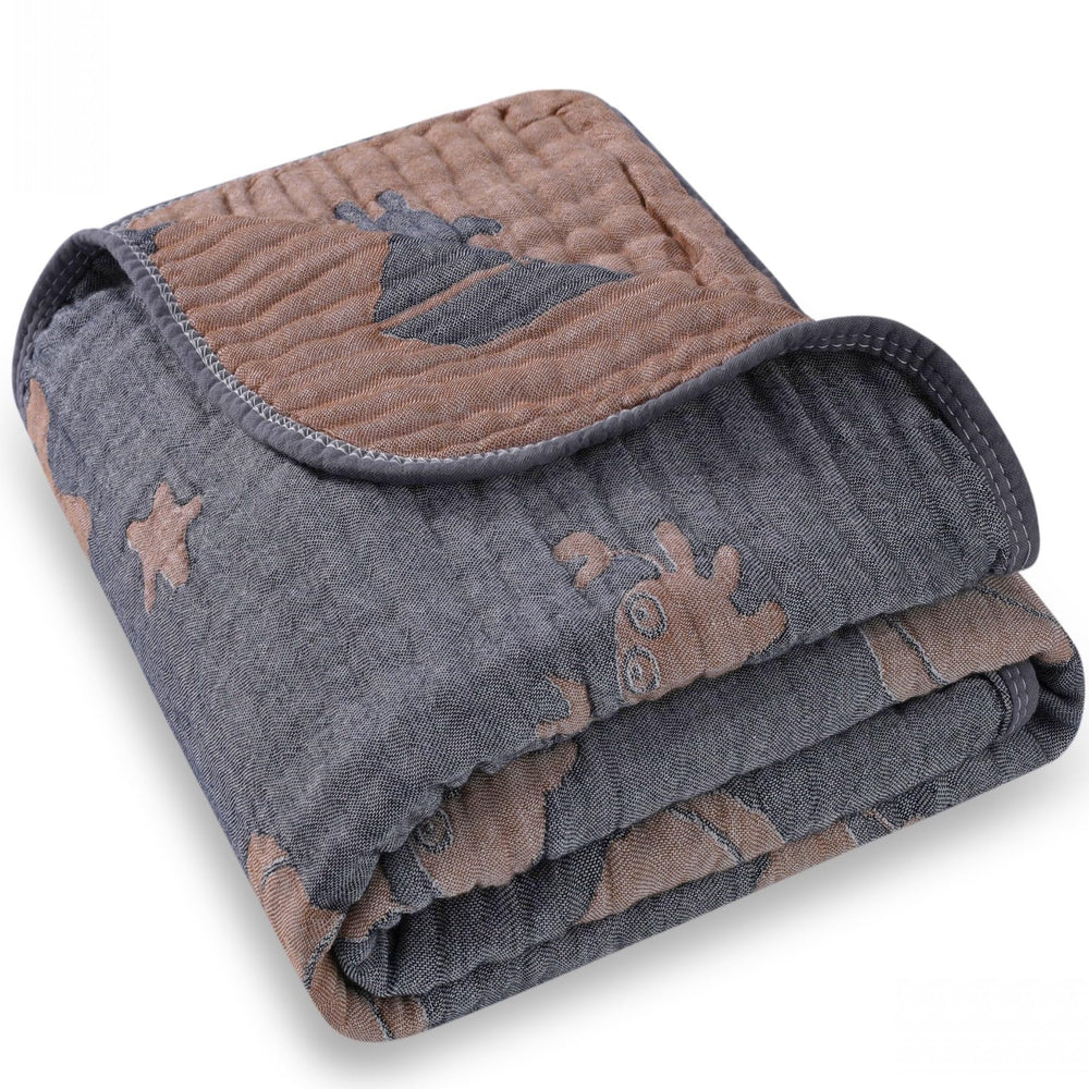 HardNok Ultra Soft Muslin Blanket Ocean packaging showcases a ready-to-gift presentation for new parents.