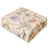 HardNok Ultra-Soft Muslin Blanket woodland design close-up shows premium fabric softness.