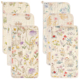 HardNok ultra-soft muslin burp cloth close-up showing forest pattern for gentle-skin comfort