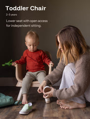 HARPPA 5-point safety harness keeps baby secure during meals