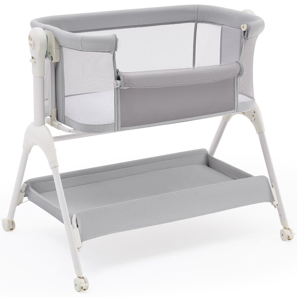 HARPPA Cuddly Bassinet bedside sleeper with gentle rocking for calm newborn nights.