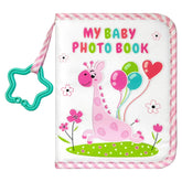 HarvMax baby’s first family album cover with soft fabric for safe, engaging first memories