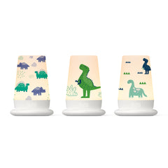 Hatch Baby Rest Dino Roar 3-pack coverlets coordinate nursery decor