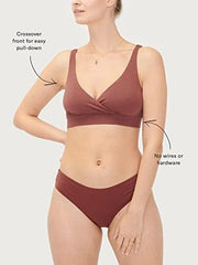 HATCH Dream Feed pull-down action image shows easy breastfeeding access
