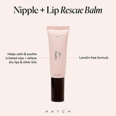 HATCH balm tube front view showcases 1oz nipple care for moms