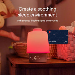 Hatch Rest Baby white-noise options help create a soothing sleep environment.
