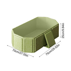 HatiLum bathtub with drain plug, easy water release after bath time.