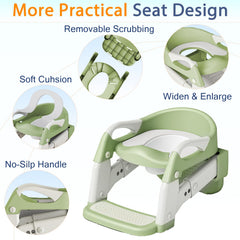 HATINGTOY foldable potty chair stores compactly under sink for quick setup