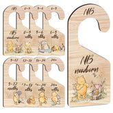 Hatzelou Winnie baby closet divider newborn: clear double-sided design boosts tidy age-based organization.