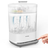 HAUTURE bottle sterilizer front panel enables easy control for busy parents.
