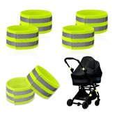 HAVANSIDY stroller reflective band 6-pack mounted for nighttime visibility.