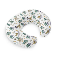 HawSkgFub watercolor dragon nursing pillow cover; breathable protection for baby's skin.