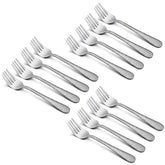 HaWare 12-Piece Kids Fork Set full view showing adult-like mini cutlery for kids