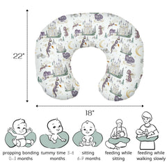 HawSkgFub pine tree nursery pillow cover adds nature vibe to feeding corner