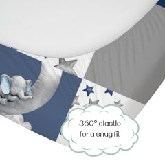 HawSkgFub dream big little one patchwork toddler mattress cover—playful design with practical protection.