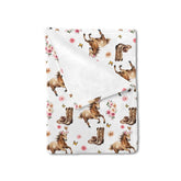 HawSkgFub horse rose floral baby blanket with pink flowers for cozy swaddling.