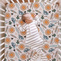 HawSkgFub snug-fit-52x28-crib-sheet provides 360-degree coverage for a secure sleep.