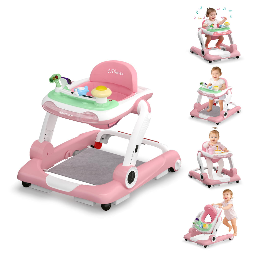 HAWEEK baby walker 5in1 mode in use, supporting early mobility and exploration