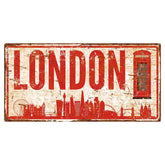 Hayg Equipment London City wall decor sign front view, durable aluminum for indoor/outdoor display.