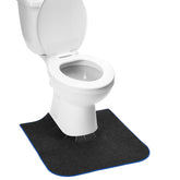 HBGOTL upgrade round potty mats 4 pack dark grey protects floors during potty training.