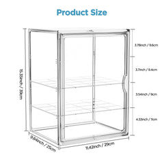 HBlife bottle storage 3-tier interior illustrates flexible sizing with removable dividers.