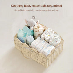 HBlife diaper caddy removable divider for better organization.