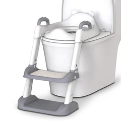 HBTower Potty Seat setup with stairs facilitates easy growth transition for toddlers.