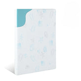 HDJOAPS Pack and Play Mattress cover closeup showing easy-clean fabric for busy parents