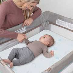 HDJOAPS Pack and Play Mattress pattern blue starfish adds calming nursery ambience