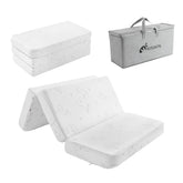 HDJOAPS Pack N Play mattress 38x26 setup for travel naps with snug fit.