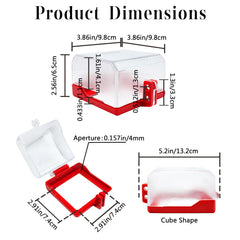 Hdtyyln emergency-stop-button-cover transparent material reveals rugged waterproof and dustproof protection