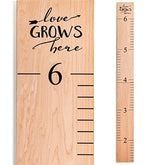 Headwaters Studio growth chart 63-inch natural panel for home growth tracking