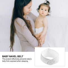 Healifty infant belly band being fastened for easy daily use