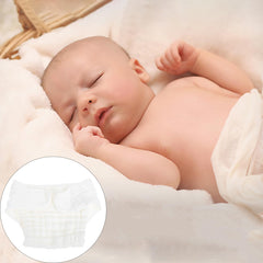 Healifty Newborn Diapers mustard color close-up shows soft cotton texture.