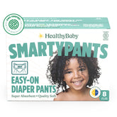 HealthyBaby SmartyPants pull-up diaper with quilted waistband for secure fit and dryness