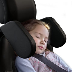 Heapany upgraded headrest pillow side view for comfortable travel support