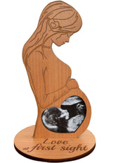 Heart's Sign ultrasound frame front-view keepsake for cherished baby photos.