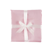 Heavens Cuddles double-sided satin blanket pink folded for cozy snuggle moments