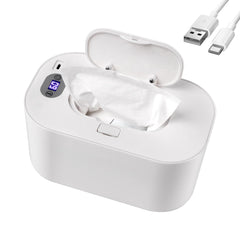 Hebafri baby-wipe-warmer top view shows compact design for quick newborn care.