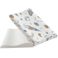 Hebove kids pillow neck-support renders targeted neck comfort for growing heads during sleep.