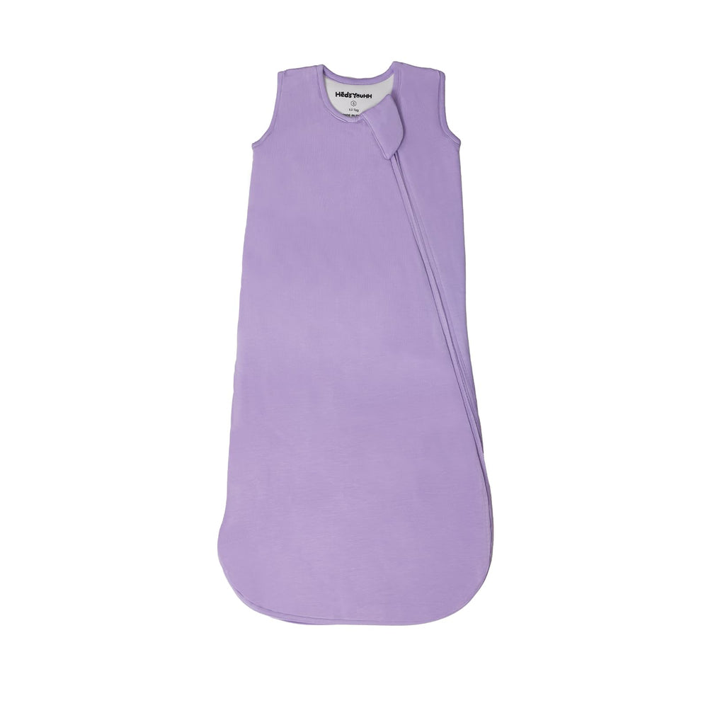 HEDSYOUHH sleep sack purple highlights 2-way zipper for easy diaper changes