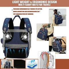 Interior nylon lining of Heegel diaper bag backpack for easy cleaning