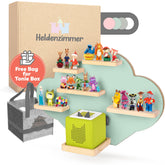 Heldenzimmer Tonie Shelf Cloud magnet close up shows secure Tonies grip for easy storage