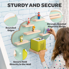 Heldenzimmer Tonie Shelf Cloud organizes Tonies for tidy play area