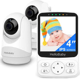 HelloBaby 4-inch IPS screen for crystal-clear baby visuals.