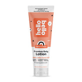 Hello Bello Premium Baby Lotion with Sweet Cream scent on baby's skin for bedtime routine