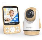 HelloBaby 4-inch IPS display shows real-time nursery view for quick checks.